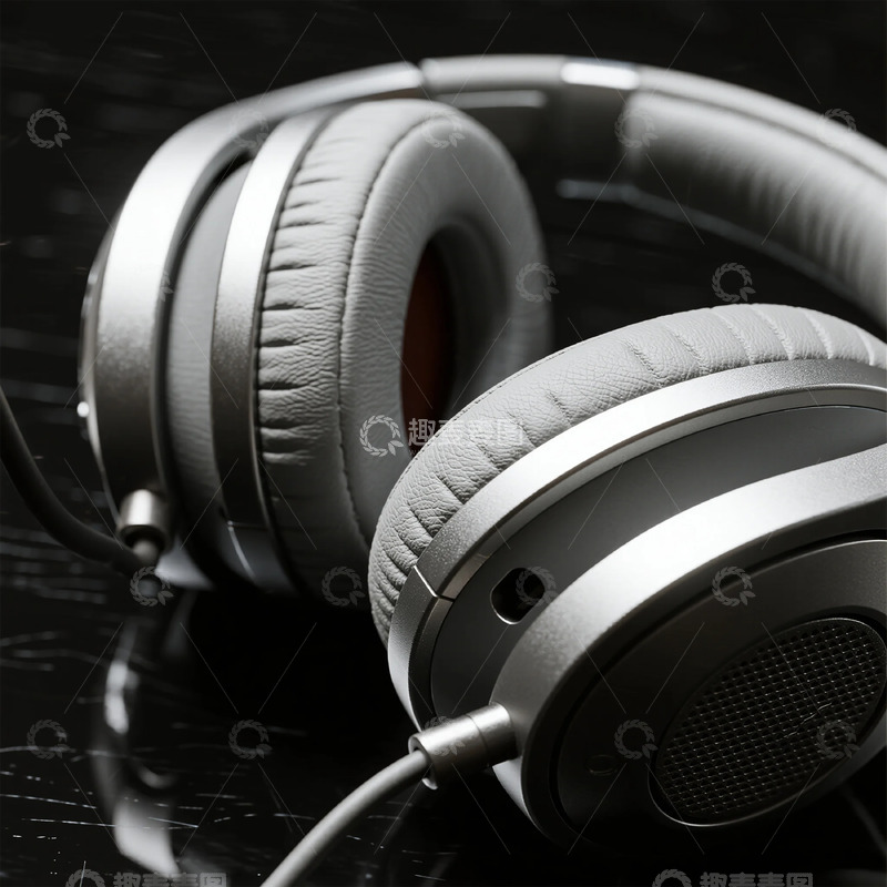 高清大图下载【趣麦麦图】金属质感耳机特写摄影