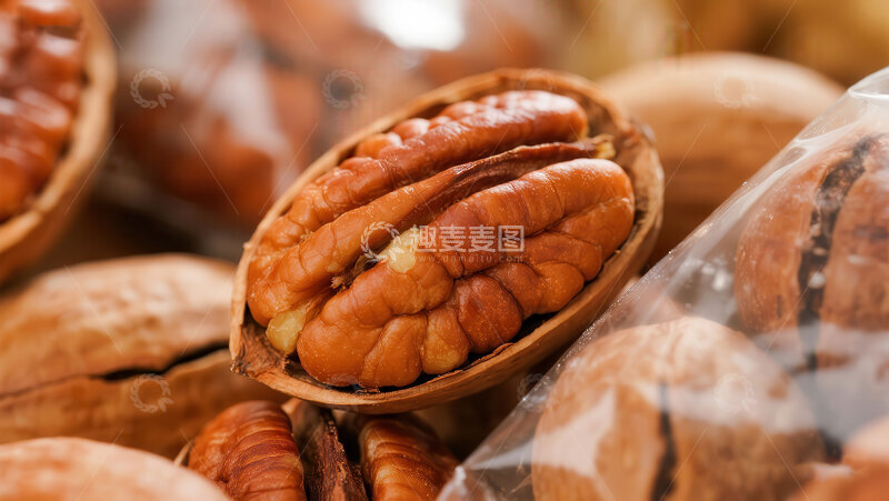 高清大图下载【趣麦麦图】碧根果  甜香  益寿 