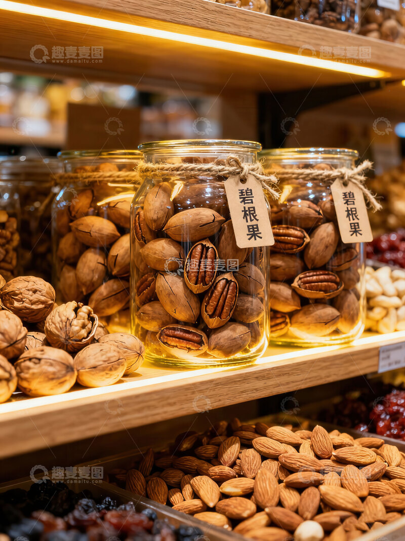 高清大图下载【趣麦麦图】碧根果  甜香  均匀