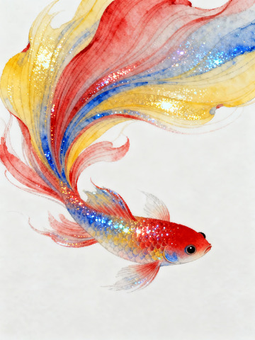 红黄蓝色调斗鱼2