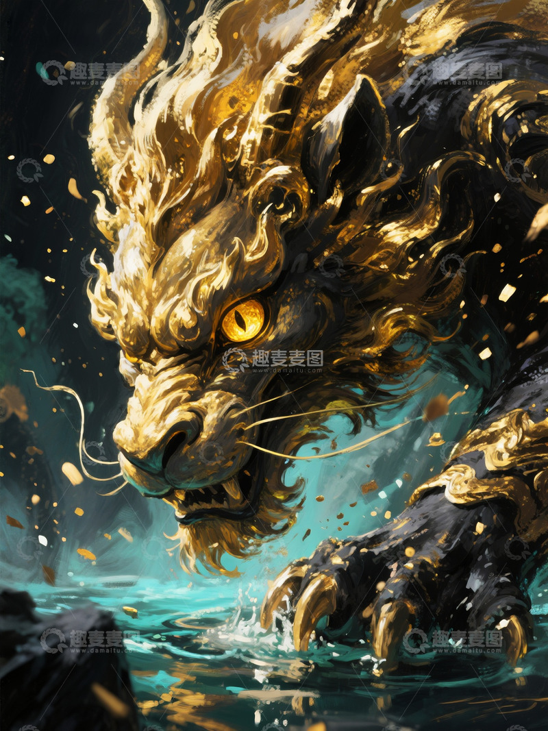 高清大图下载【趣麦麦图】西游记避水金晶兽1