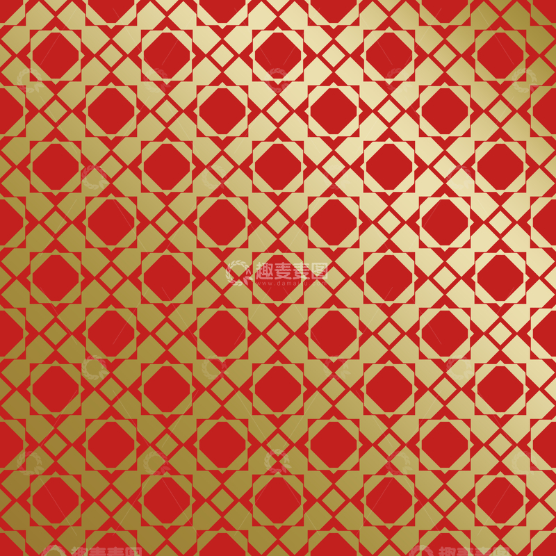 源文件下载【趣麦麦图】-红金中式喜庆花纹背景246