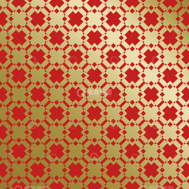 源文件下载【趣麦麦图】-红金中式喜庆花纹背景264