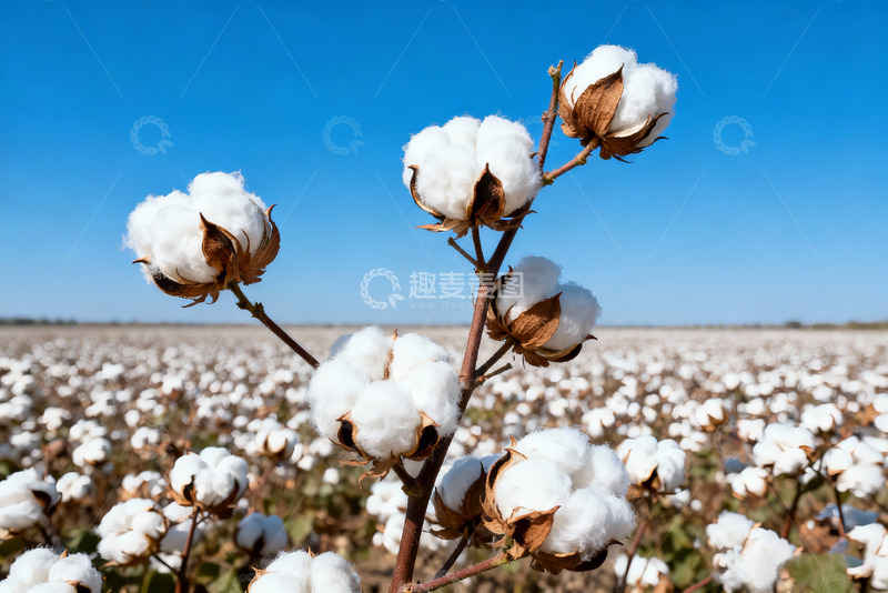 高清大图下载【趣麦麦图】棉花纯棉棉絮特写8