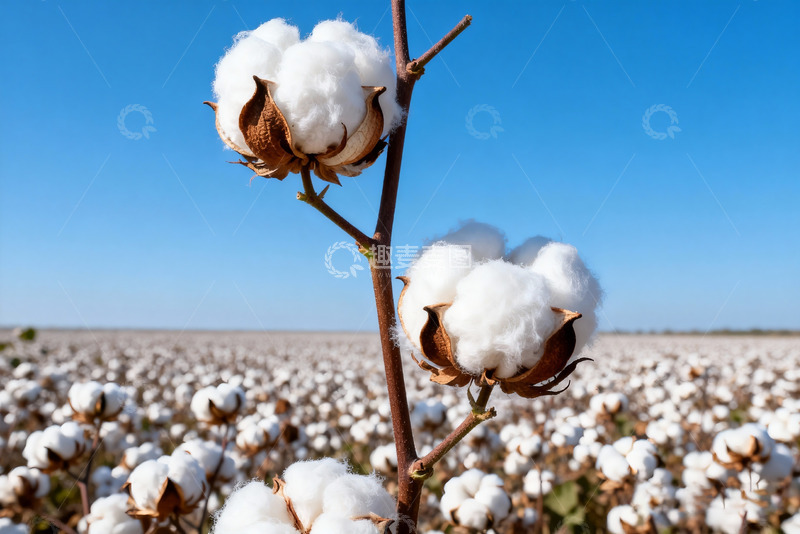 高清大图下载【趣麦麦图】棉花纯棉棉絮特写0