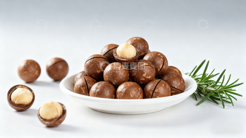 高清大图下载【趣麦麦图】夏威夷果  圆滚  袋装