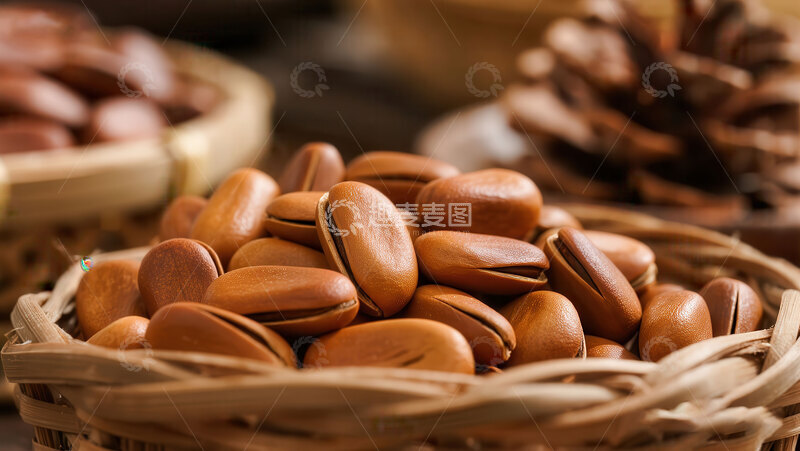 高清大图下载【趣麦麦图】松子  松香  零食  