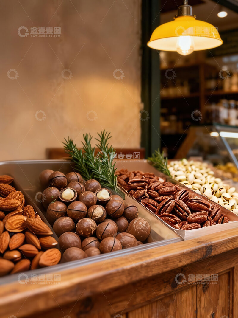 高清大图下载【趣麦麦图】坚果  零食  年货