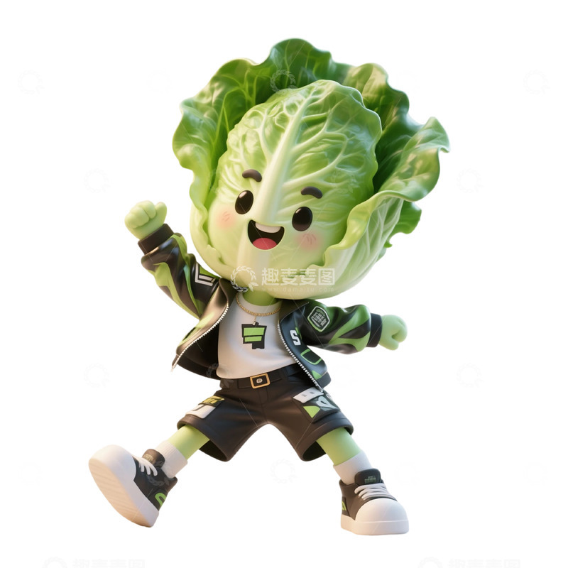 高清大图下载【趣麦麦图】卡通蔬菜人物造型摆件