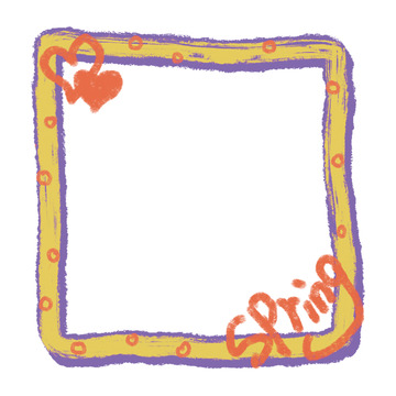 春意盎然边框装饰素材