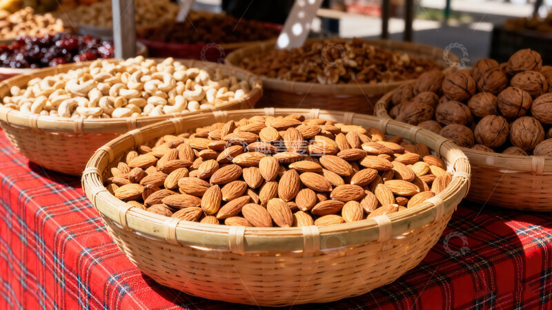 高清大图下载【趣麦麦图】杏仁  美白  抗衰  