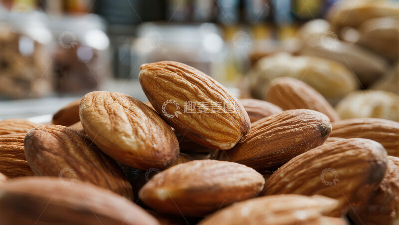 高清大图下载【趣麦麦图】杏仁  美白  佐酒 