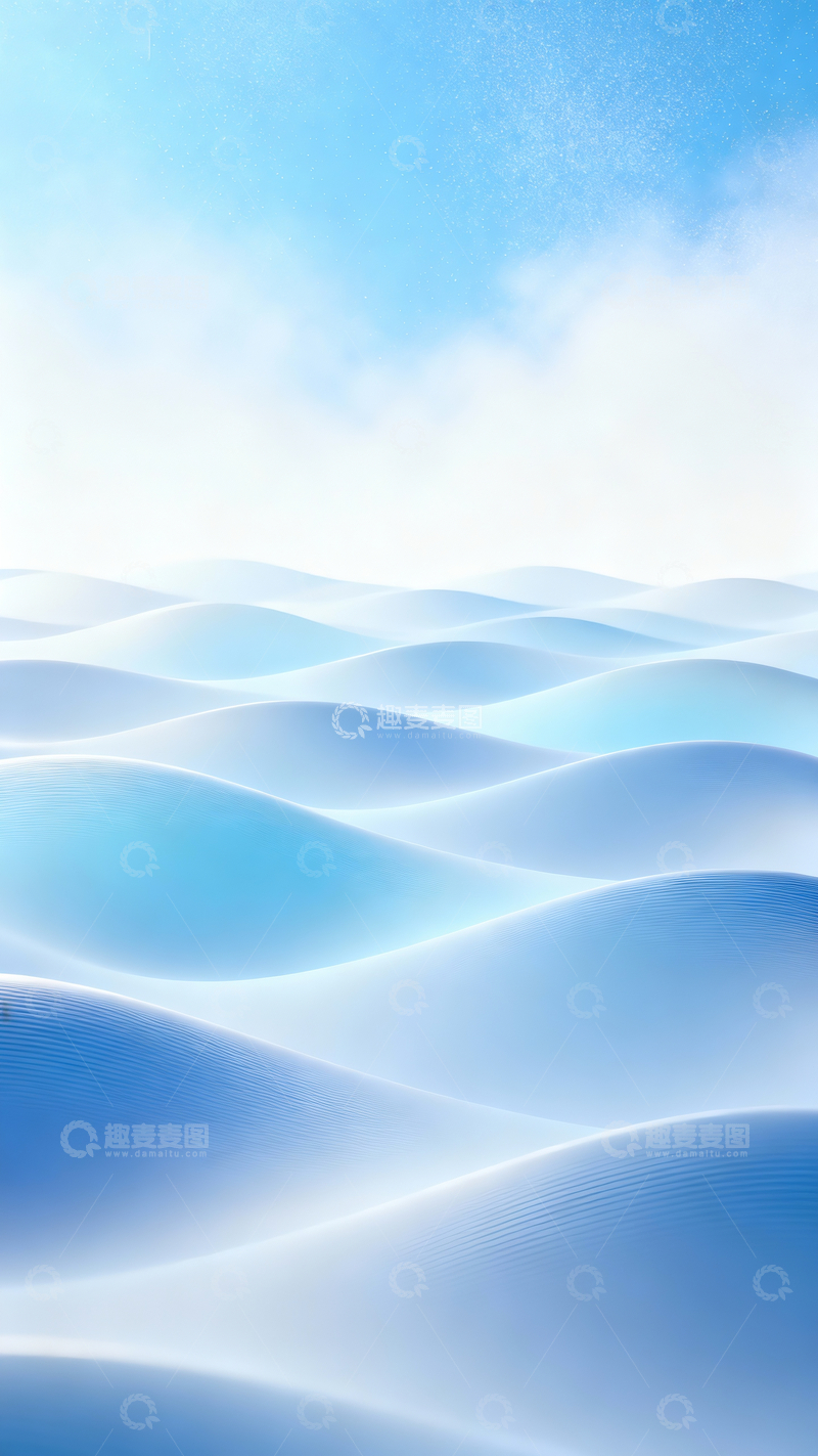 源文件下载【趣麦麦图】蓝色线条科技海报背景1