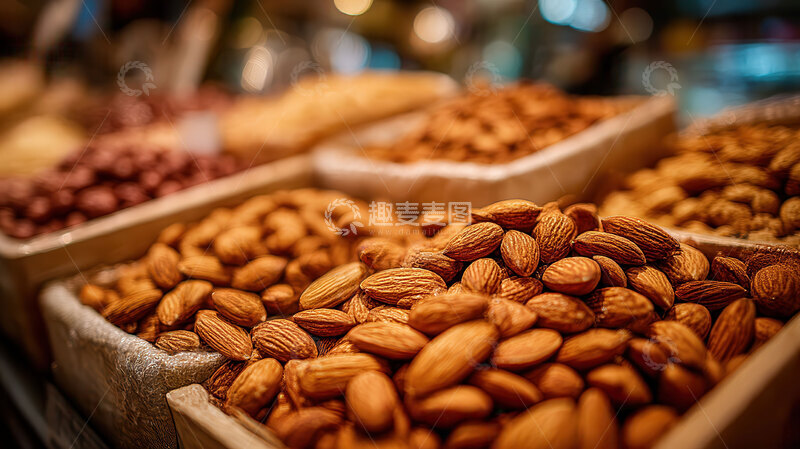 高清大图下载【趣麦麦图】杏仁  美白  养心  