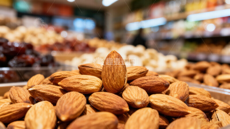 高清大图下载【趣麦麦图】杏仁  美白  营养 