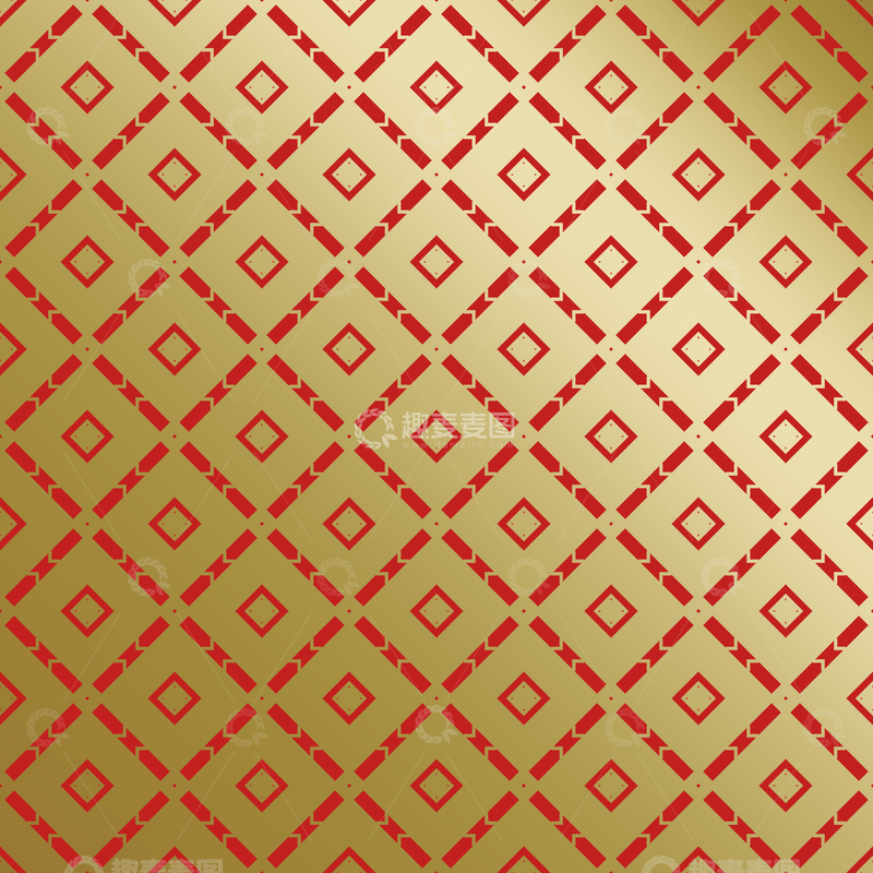 源文件下载【趣麦麦图】-红金中式喜庆花纹背景275