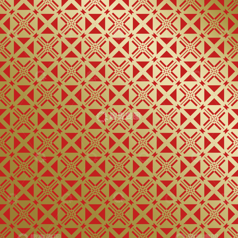 源文件下载【趣麦麦图】红金中式喜庆花纹背景271