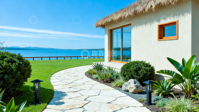 高清大图下载【趣麦麦图】海滨度假别墅风景摄影