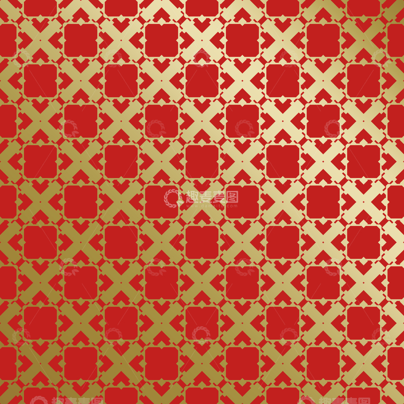 源文件下载【趣麦麦图】红金中式喜庆花纹背景289