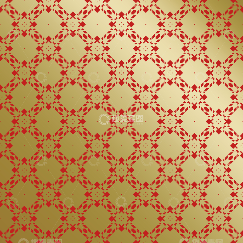 源文件下载【趣麦麦图】红金中式喜庆花纹背景283