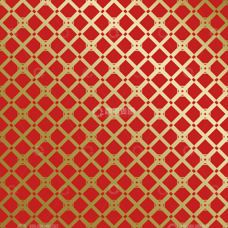 源文件下载【趣麦麦图】-红金中式喜庆花纹背景273