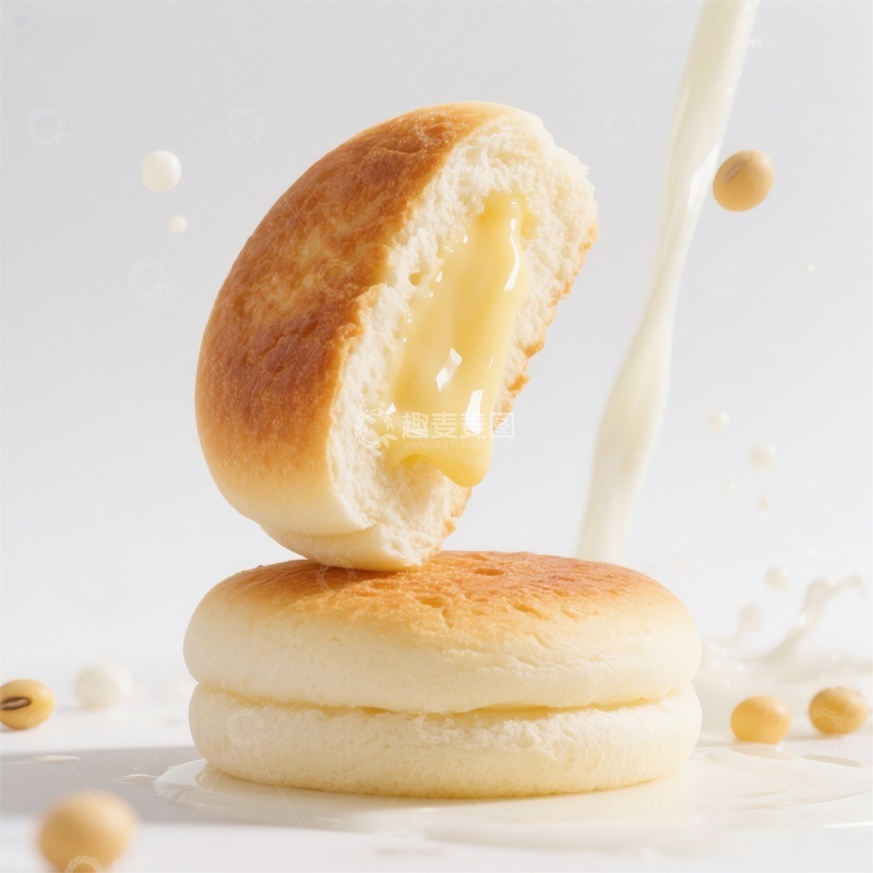 高清大图下载【趣麦麦图】奶酪夹心面包美食摄影