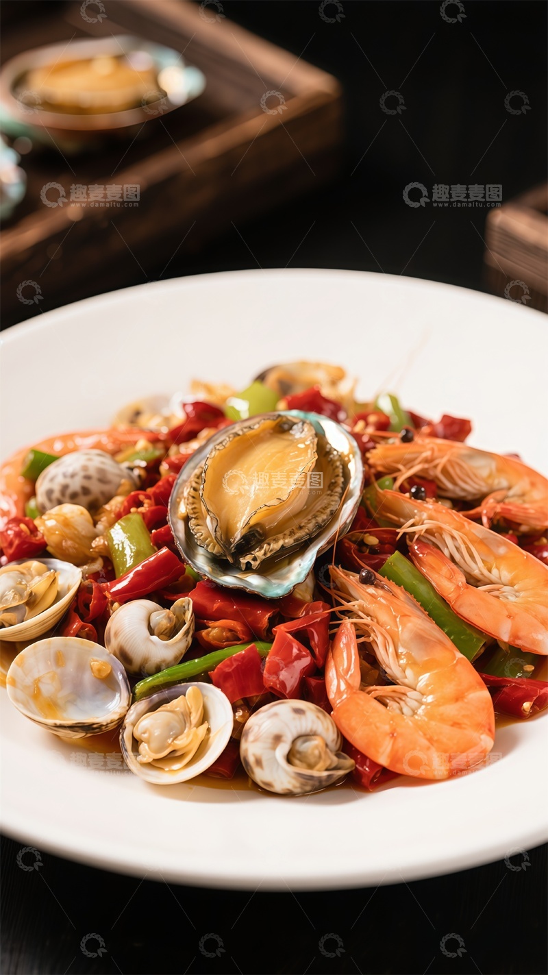 高清大图下载【趣麦麦图】海鲜佳肴美味诱人