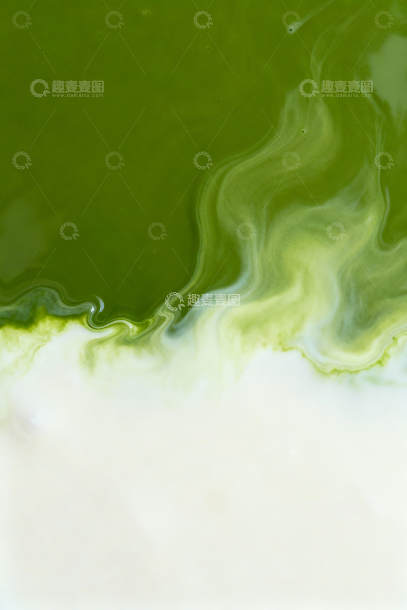 源文件下载【趣麦麦图】抹茶和牛奶相融画面3
