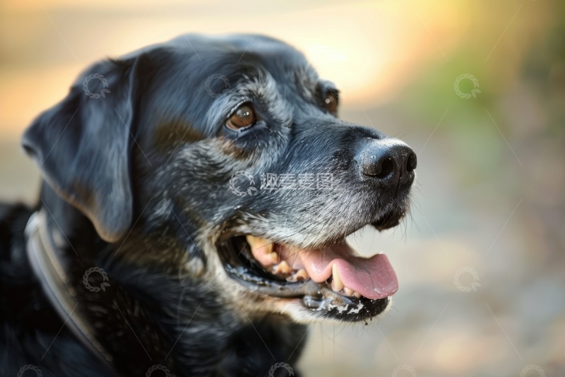 高清大图下载【趣麦麦图】一只家犬宠物特写摄影