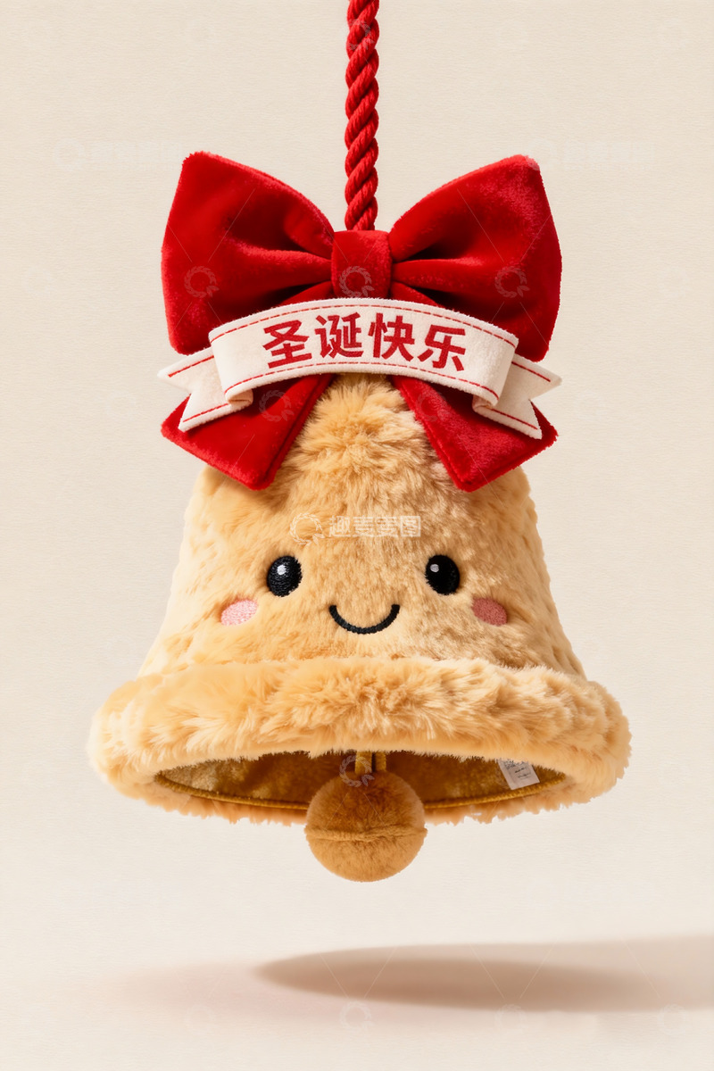 高清大图下载【趣麦麦图】圣诞铃铛毛绒