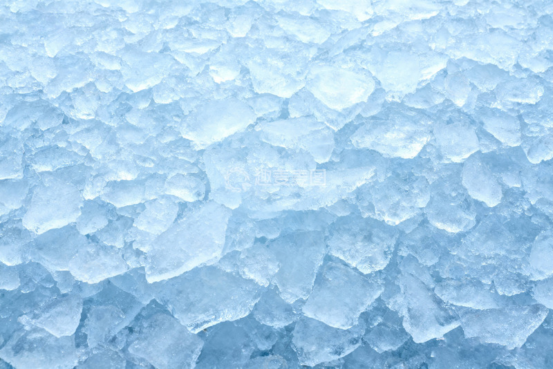 高清大图下载【趣麦麦图】蓝调碎冰纹理清凉背景设计素材