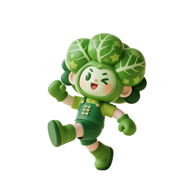 卡通蔬菜形象手办玩具设计