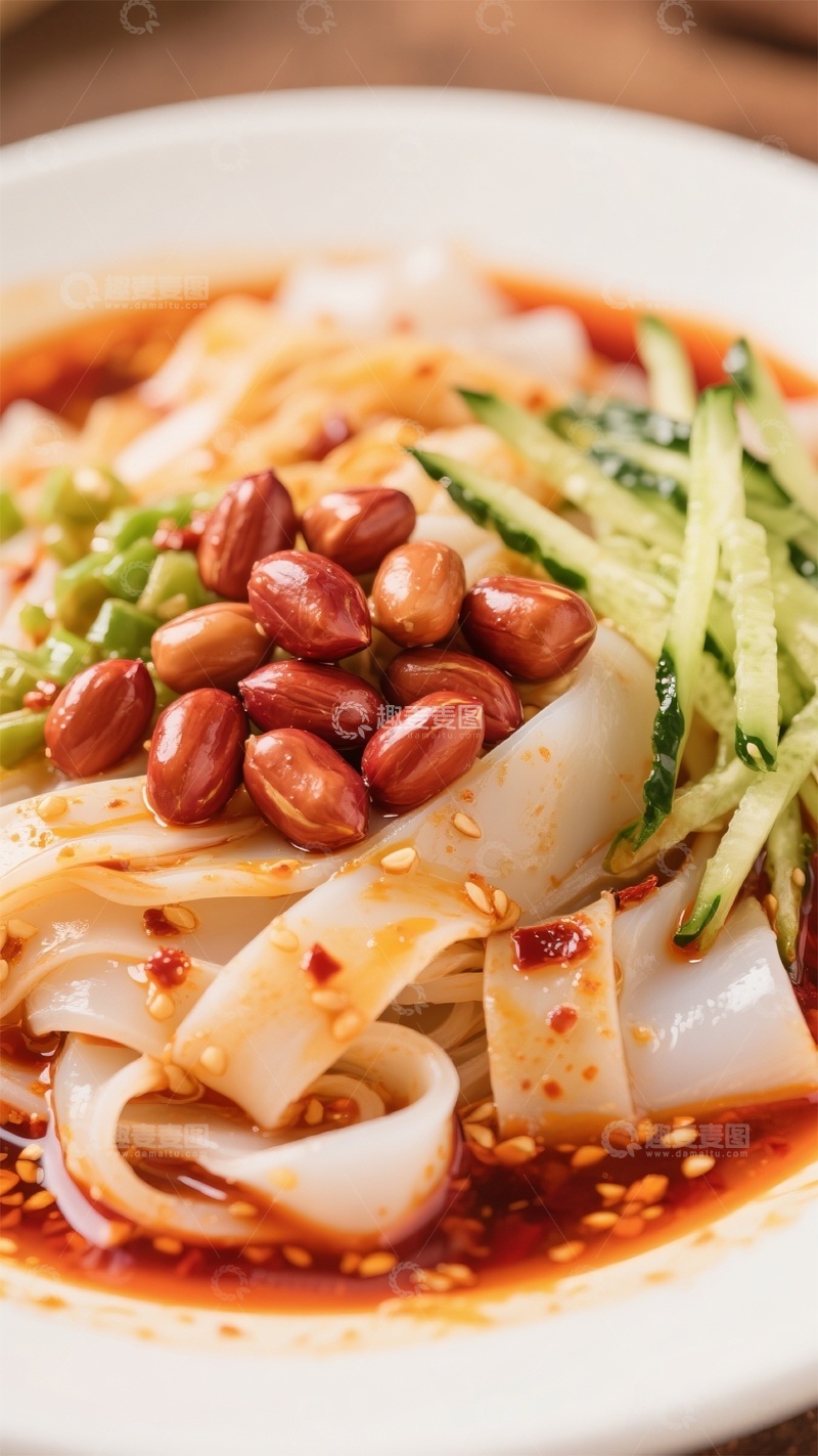 高清大图下载【趣麦麦图】川味凉粉美食摄影