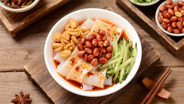 中式美食凉粉拼盘