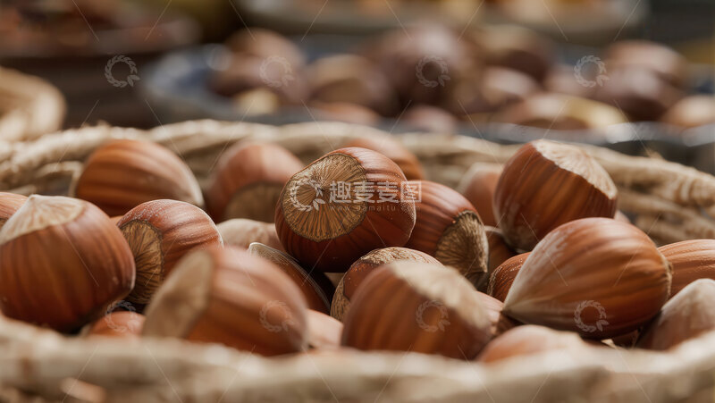 高清大图下载【趣麦麦图】榛子  圆润  安神  