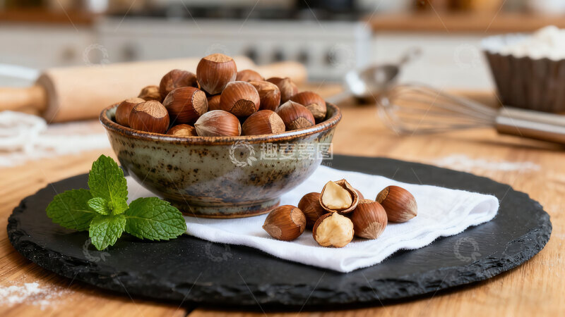 高清大图下载【趣麦麦图】榛子  圆润  种植   