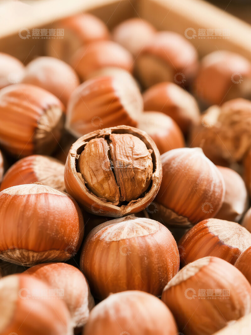 高清大图下载【趣麦麦图】榛子  圆润  抗衰  