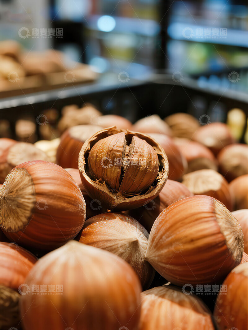 高清大图下载【趣麦麦图】榛子  圆润  佳品  