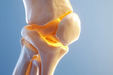 人体腿骨骨骼摄影