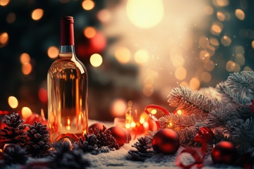 圣诞节清酒松果松树