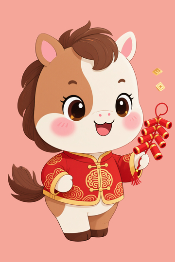 马年春节主题小马4