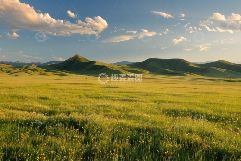 高清大图下载【趣麦麦图】广阔无垠的大草原