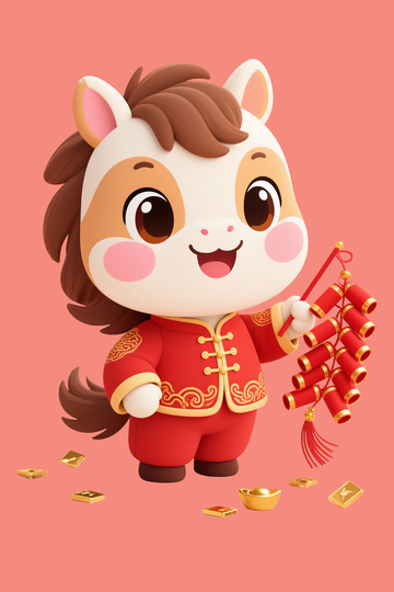 马年春节主题小马5