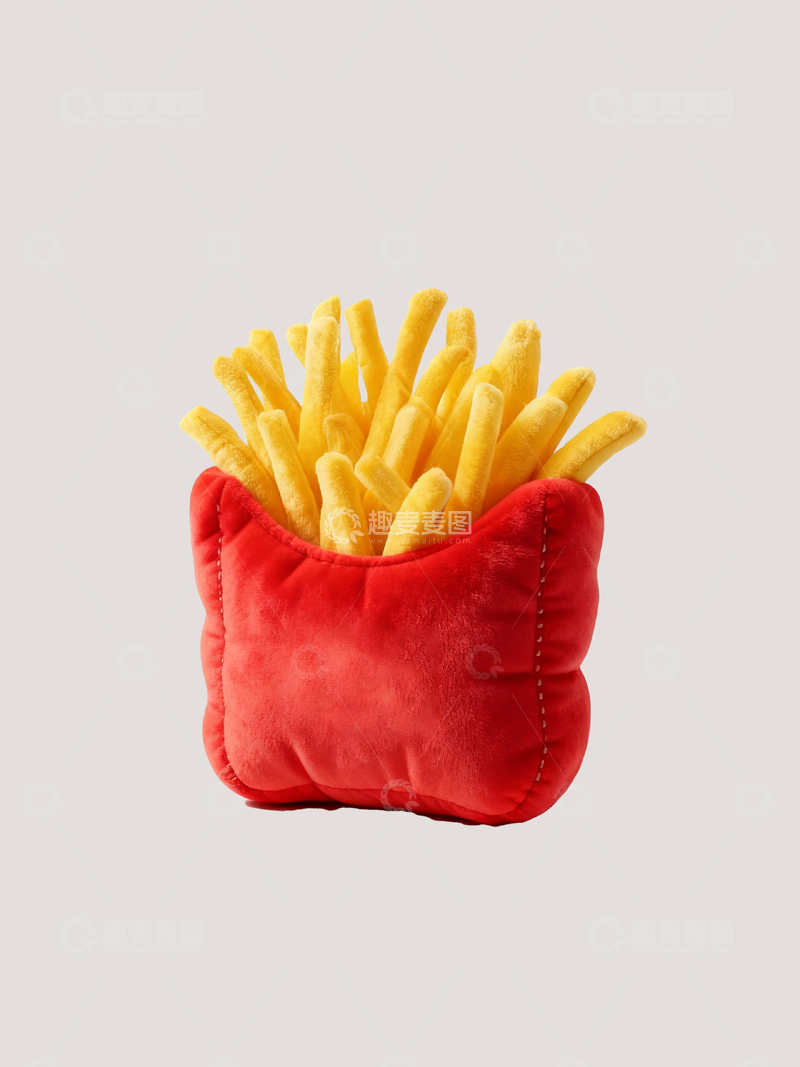 源文件下载【趣麦麦图】毛绒质感麦当劳薯条3