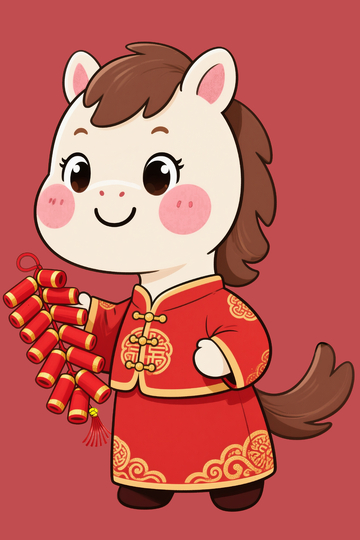 马年春节主题小马2