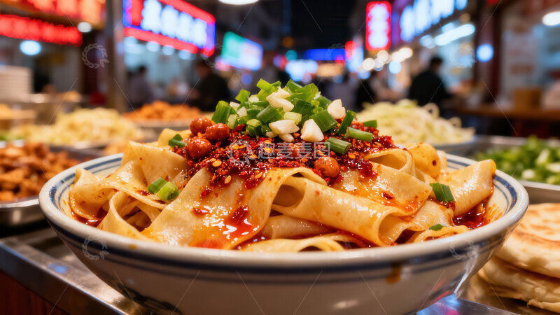 高清大图下载【趣麦麦图】裤带面  宽韧  弹牙