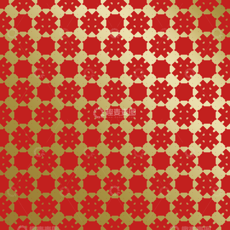 源文件下载【趣麦麦图】红金中式喜庆花纹背景301
