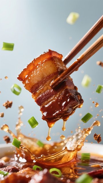 美食摄影红烧肉动态效果