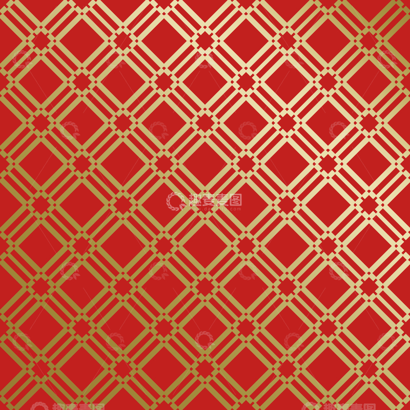 源文件下载【趣麦麦图】-红金中式喜庆花纹背景324