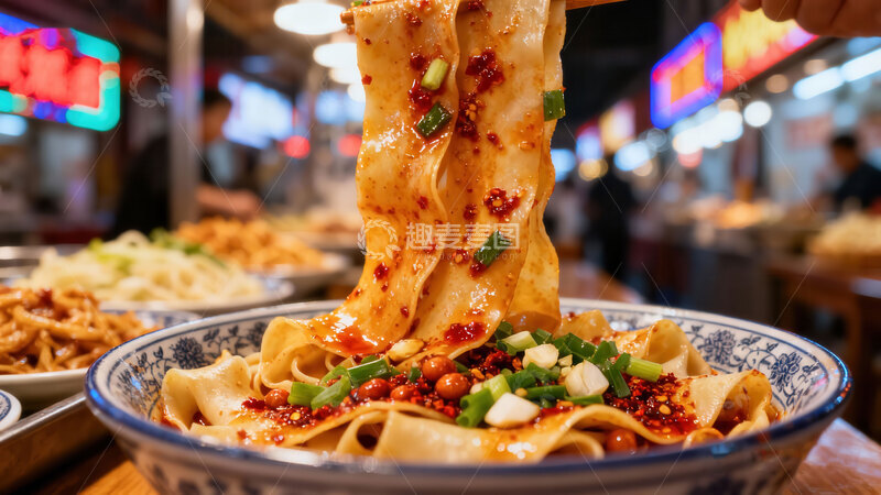 高清大图下载【趣麦麦图】裤带面  宽韧  滑溜